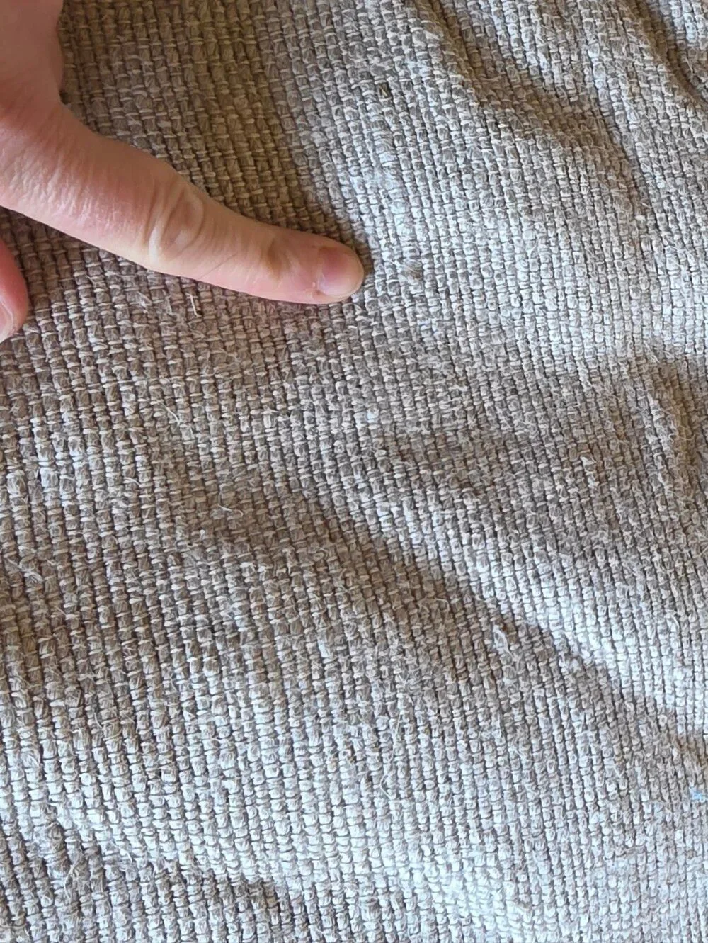 West Elm 100% Linen Tan Pillowcase 20in x 20in With Buttons